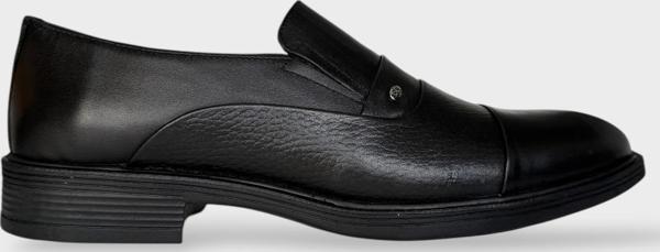 Erkek Hakiki Deri Ayakkabı SİYAH - FÜME - Image 1