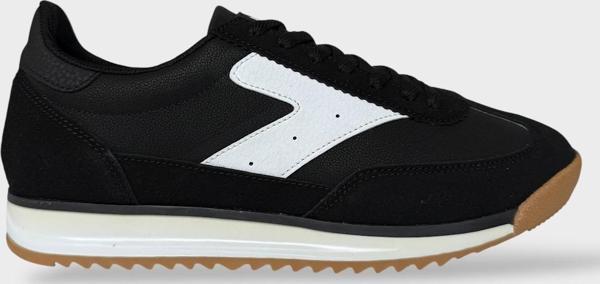 Erkek Günlük Hafif Rahat Taban Sneaker Ayakkabı SİYAH - BEYAZ - Image 1