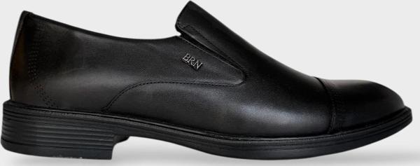 Erkek Hakiki Deri Ayakkabı SİYAH - FÜME - Image 1