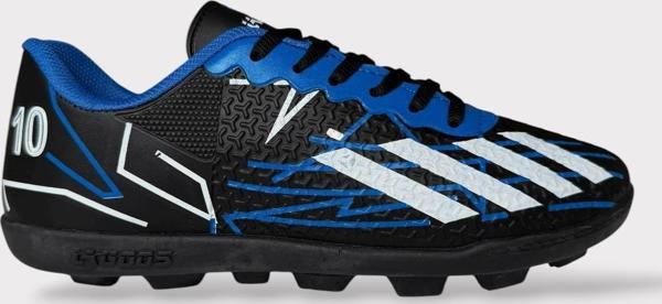 Erkek Futbol Halı Saha Ayakkabısı SİYAH - MAVİ - Image 1