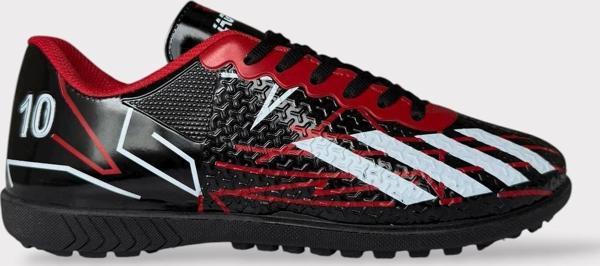 Erkek Futbol Halı Saha Ayakkabısı KIRMIZI - SİYAH - Image 1