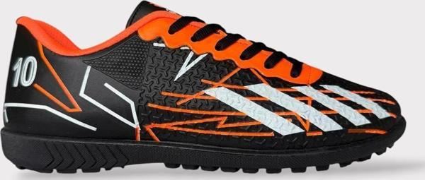 Erkek Futbol Halı Saha Ayakkabısı SİYAH TURUNCU - Image 1