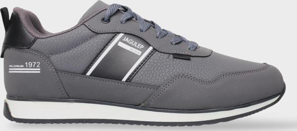 Erkek Cilt Bağcıklı Günlük Spor Ayakkabı  FÜME - SİYAH - Image 1