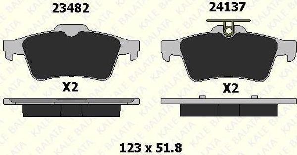 Arka Fren Balatası Renault Laguna-Iıı / Cıtroen C5-Iıı / Ford Cmax Focus Iı-Iıı Kuga Iı Tourneo Con - Image 1