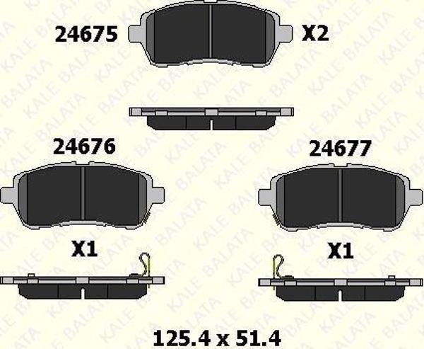 Ön Fren Balatası Ford Fıesta Vı 08> / Suzukı Swıft 10> / Daıhatsu Sırıon 08> / Mazda Iı 07> - Image 1
