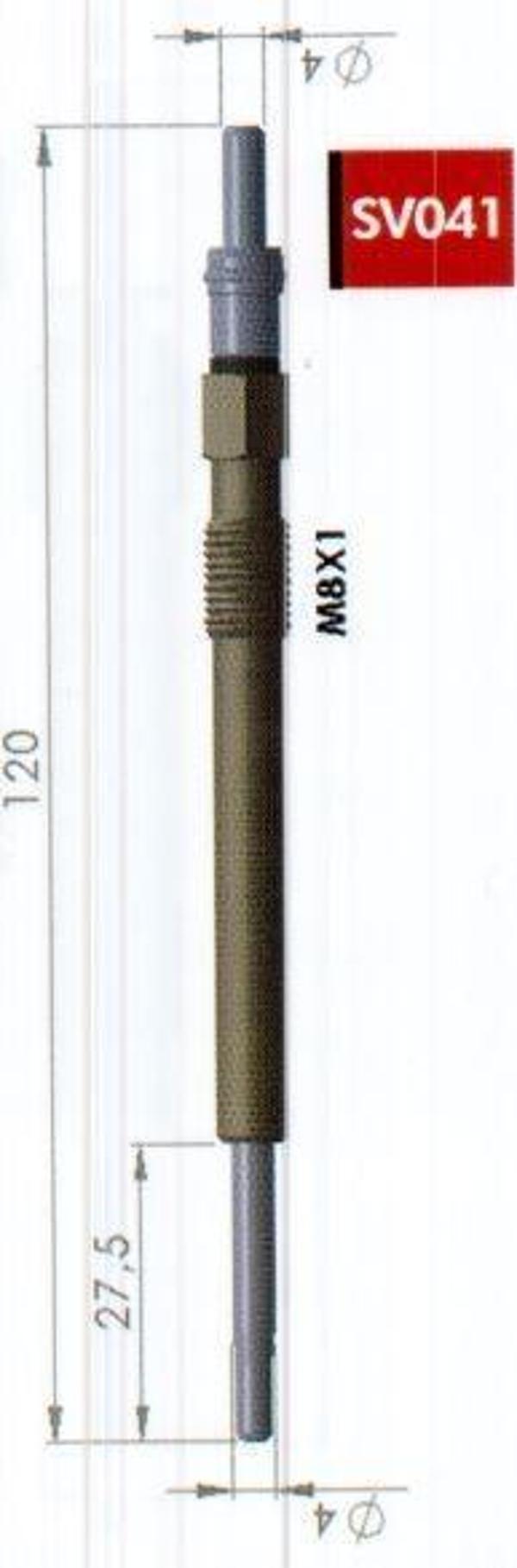 Kızdırma Bujisi 11V  Euro 4 Fıat Albea Doblo-Fıorıno-Punto 1.3D Jtd Opel Astra-Combo-Corsa-Merıva - Image 1