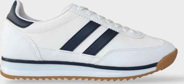 Erkek Cilt Günlük Rahat Spor Ayakkabı  BEYAZ - LACİVERT - Image 1