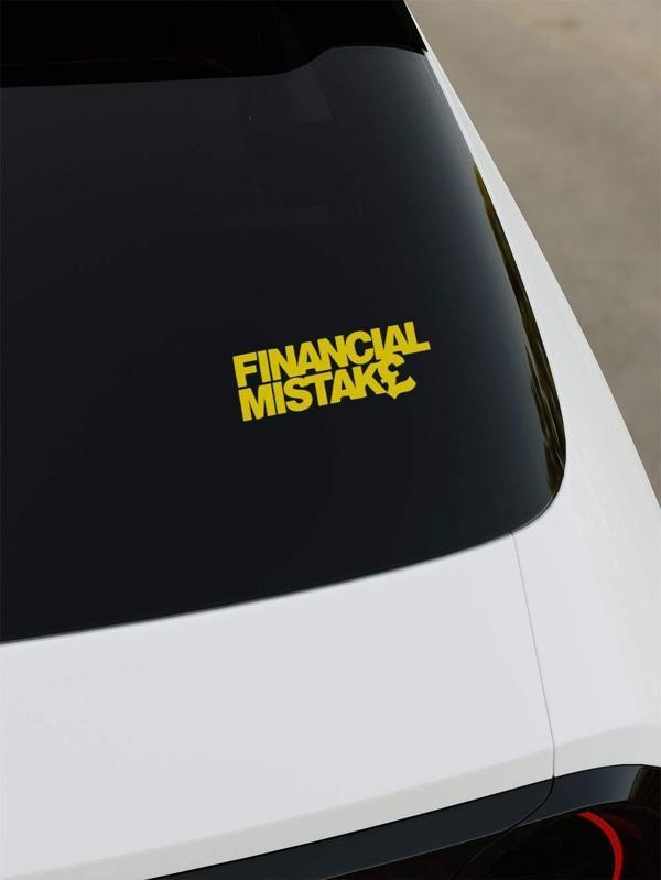 Okyay Works Financial Mistake Sticker - Sarı - Sarı - Image 1