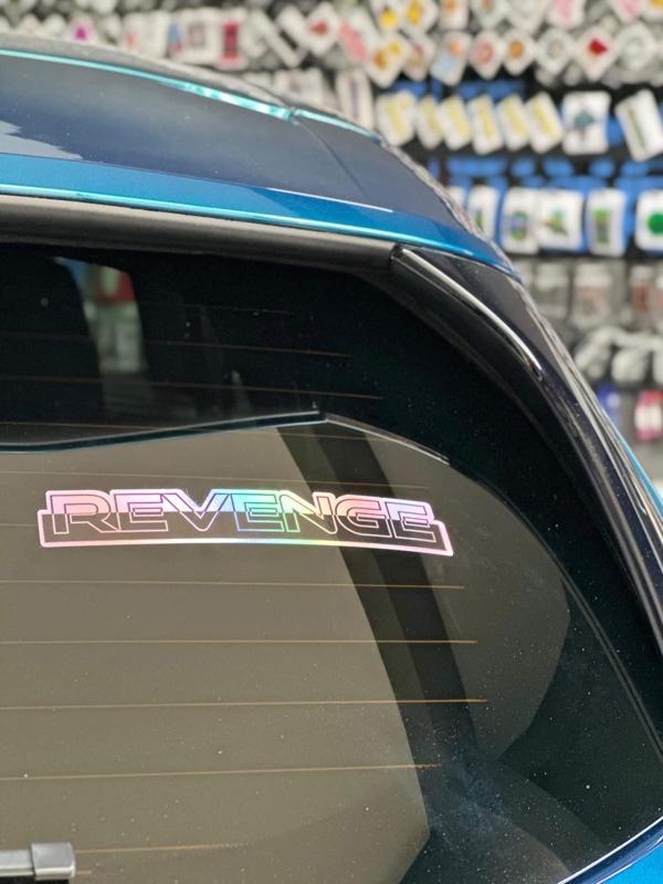 Okyay Works Revenge Hologram Sticker - Image 1