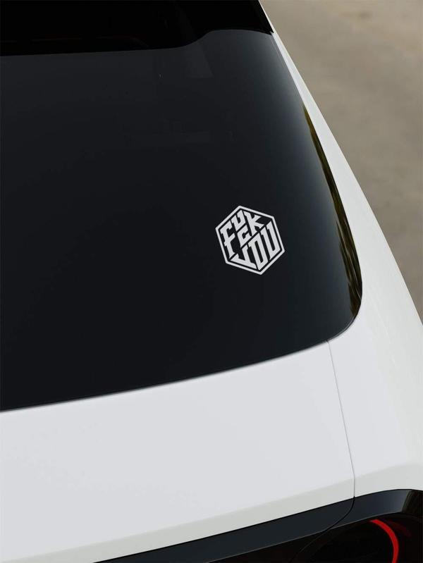 Okyay Works Fuck You Sticker - Beyaz - Beyaz - Image 1