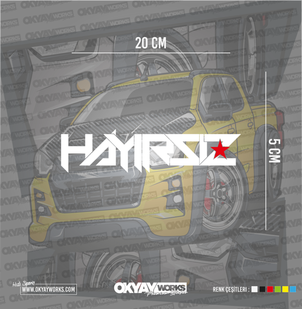 Okyay Works Hayırsız Sticker - Hologram - Image 1