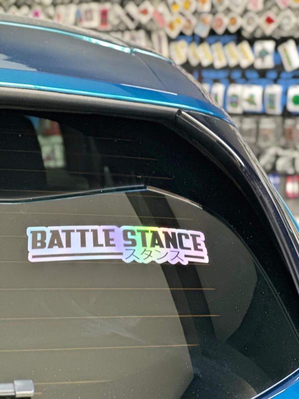 Okyay Works Battle Stance Hologram Sticker - Image 1