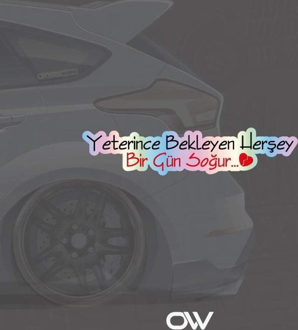 Okyay Works Yeterince Bekleyen Herşey Hologram Sticker - Image 1