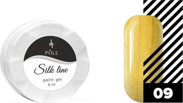 Jel boya & Nail art/dizayn Silk line 09 altın 6 ml. Örümcek ağı - Image 1