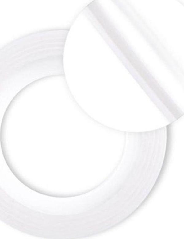 Nail art Yapışkan şerit 1metre Beyaz geniş - Image 1