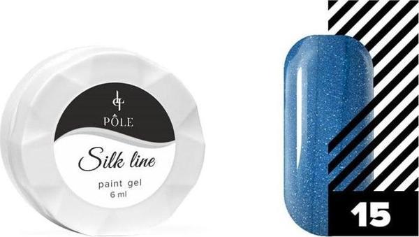 Jel boya  & Nail art/dizayn Silk line 15 lacivert metalik 6 ml. - Image 1