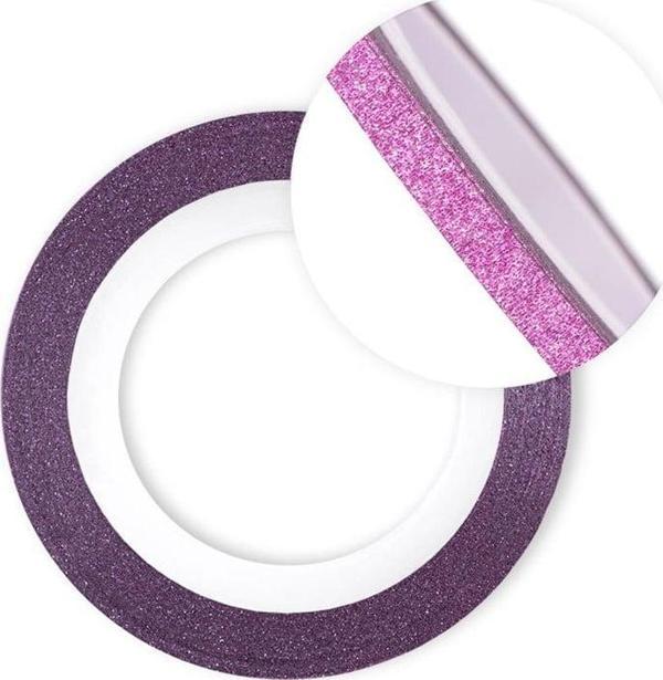 Nail art Yapışkan şerit 1metre Simli pembe 3mm - Image 1