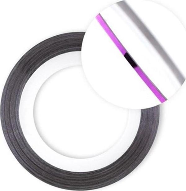 Nail art Yapışkan şerit 1metre Mor ince - Image 1