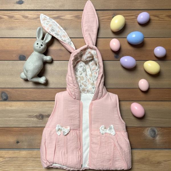 TAVŞANLI YELEK - Gül Kurusu - 18 Ay Gül Kurusu - Image 1