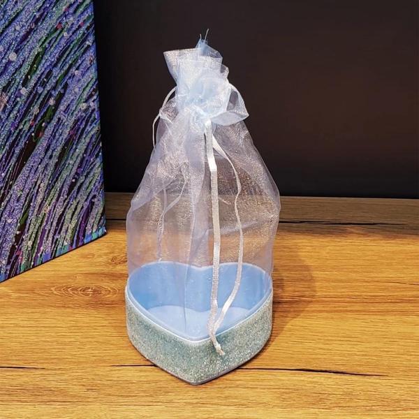 Kalp Tasarımlı Tül Kese - Image 1