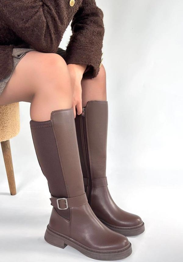 Zinda Kahverengi Cilt Çizme - Image 1