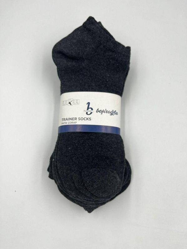 B Beşiroğlu Since 1980 6 Çift Pamuk Kısa Basic Patik Çorap Koku Yapmaz Terletmez - Image 1