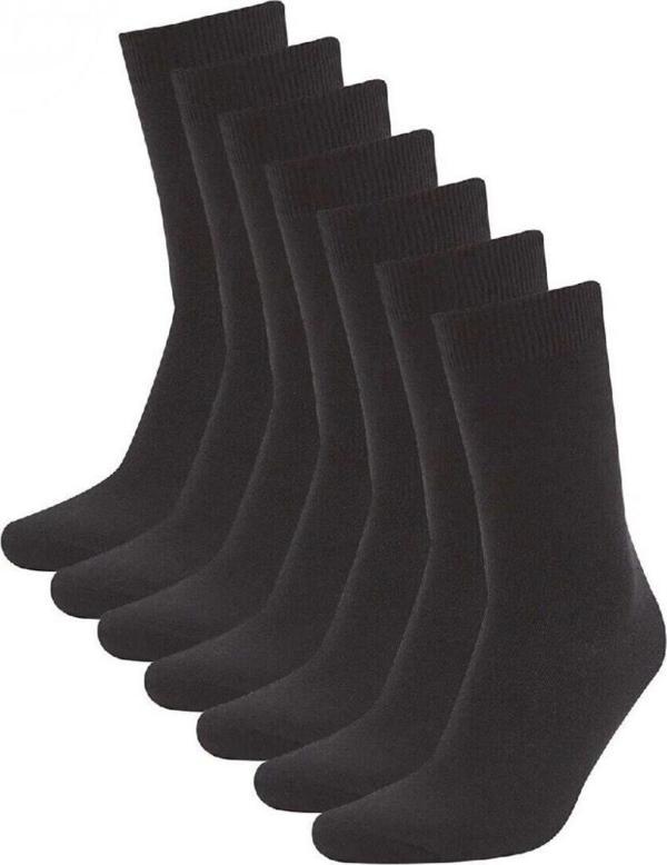 Lc Waikiki 7 Çift Erkek Günlük Klasik Pamuk Çorap Koku Yapmaz Terletmez - Image 1