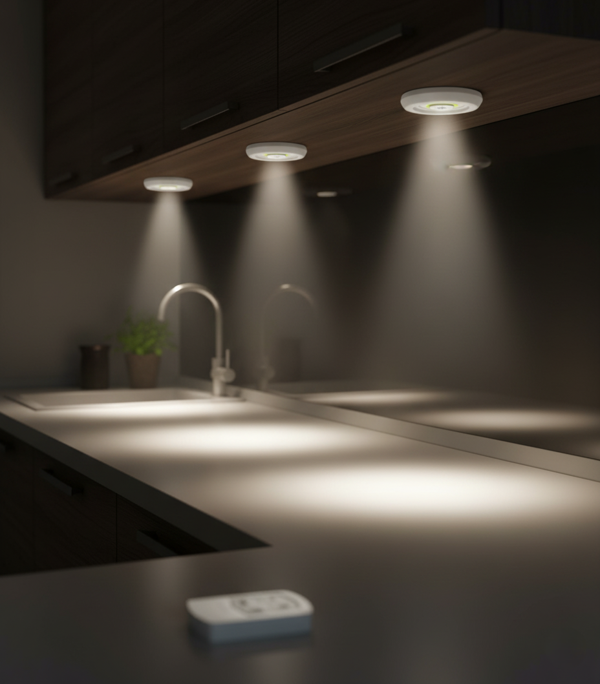 Kendal KKS103 Kumandalı Kabin Spotu 5W (100 Lümen, 3 Spot + 1 Kumanda) - Beyaz - Image 1