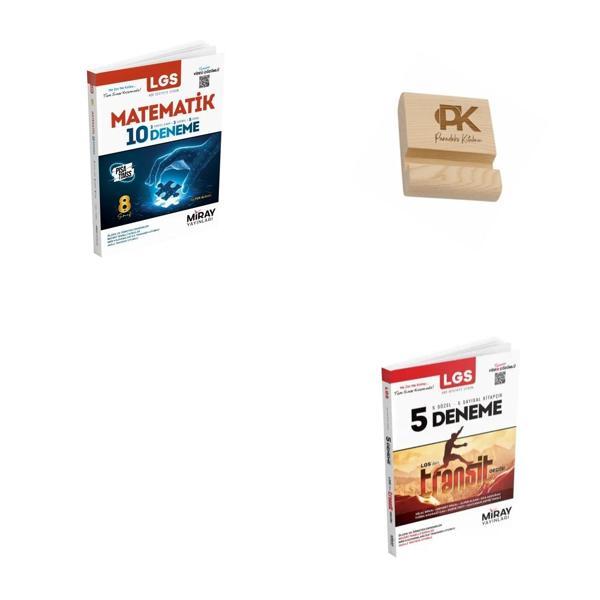 Miray LGS 8. Sınıf Matematik 10lu Deneme ve Tüm Dersler 5 Sayısal 5 Sözel Deneme + Telefon Standı - Miray Yayınları - Image 1
