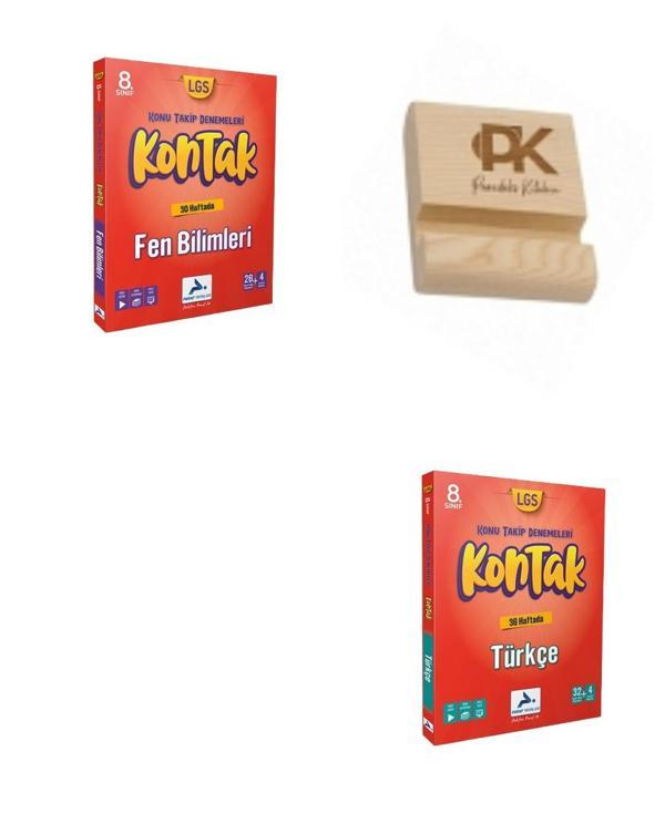 Paraf LGs 8. Sınıf Kontak Fen Bilimleri ve Türkçe Konu Takip Denemeleri + Telefon Standı - PRF Paraf Yayınları - Image 1