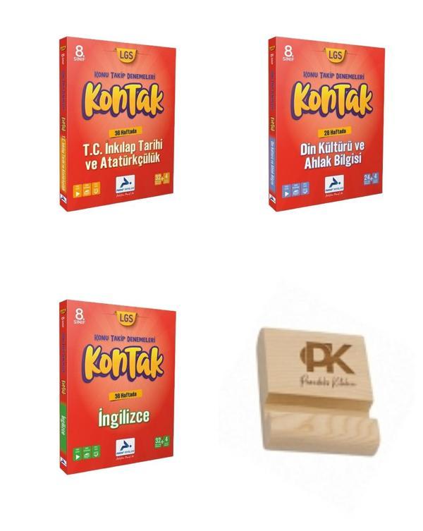 Paraf LGs 8. Sınıf Kontak İnkılap Din Kültürü ve İngilizce Konu Takip Denemeleri 3lü Set + Telefon Standı - PRF Paraf Yayınları - Image 1
