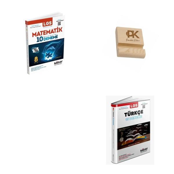 Miray LGS 8. Sınıf Matematik ve Türkçe Deneme + Telefon Standı - Miray Yayınları - Image 1