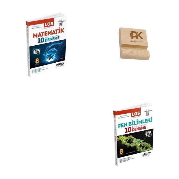 Miray LGS 8. Sınıf Matematik ve Fen Bilimleri Denemeleri + Telefon Standı - Miray Yayınları - Image 1