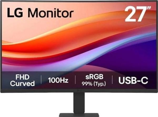 27 Lg 27u421a-b Va 5ms 100hz Usb-c Hdmı Fhd 1920x1080 Curved Vesa Sıyah - Image 1