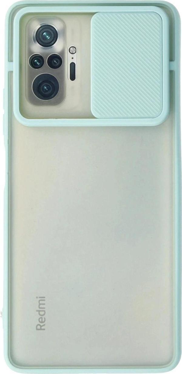 Xiaomi Redmi Note 10 Pro Kılıf Palm Buzlu Kamera Sürgülü Silikon uaz-(5796) - Image 1