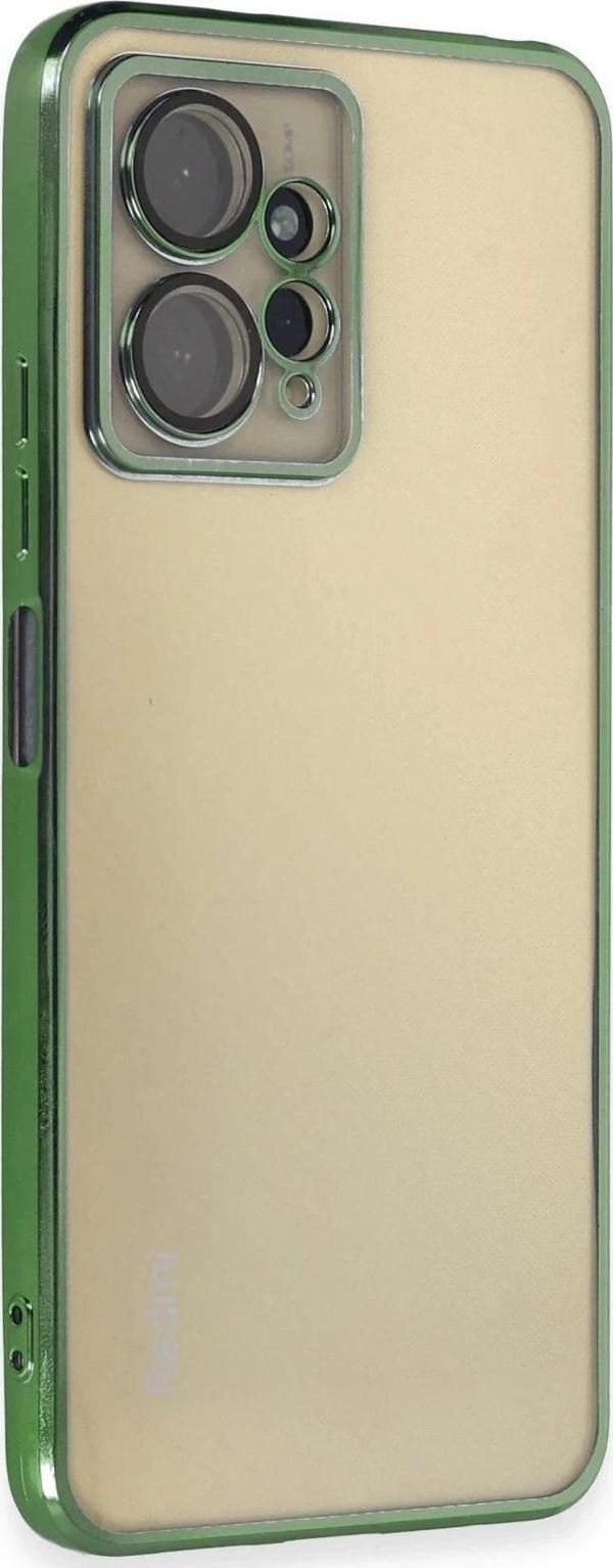 Xiaomi Redmi Note 12 4G Kılıf Lensli Silikon - Yeşil-(5796) - Image 1