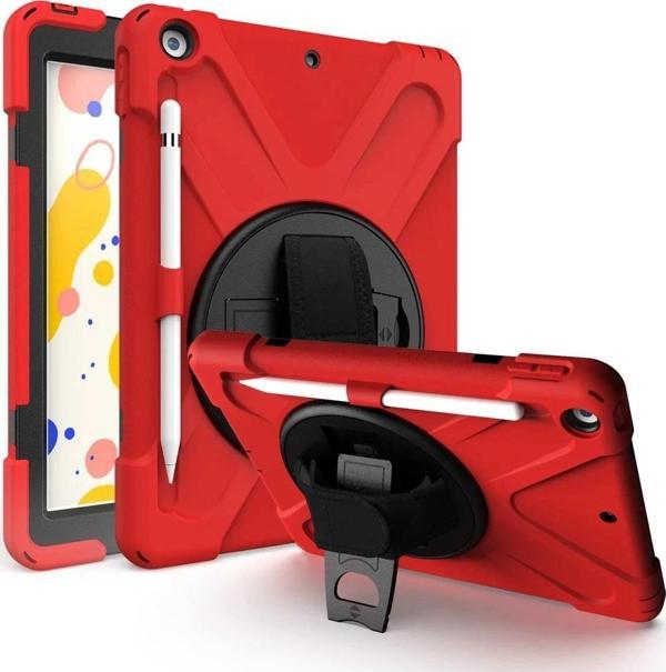 iPad Air 3 10.5 Kılıf Amazing Tablet Kapak - Kırmızı-(5796) - Image 1