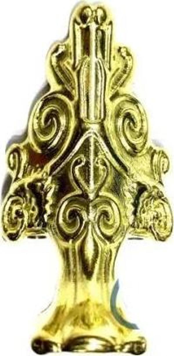 Lükens Sandık Ayağı, Kutu Ayak 4 Cm - Sarı, 50 Adet - Image 1