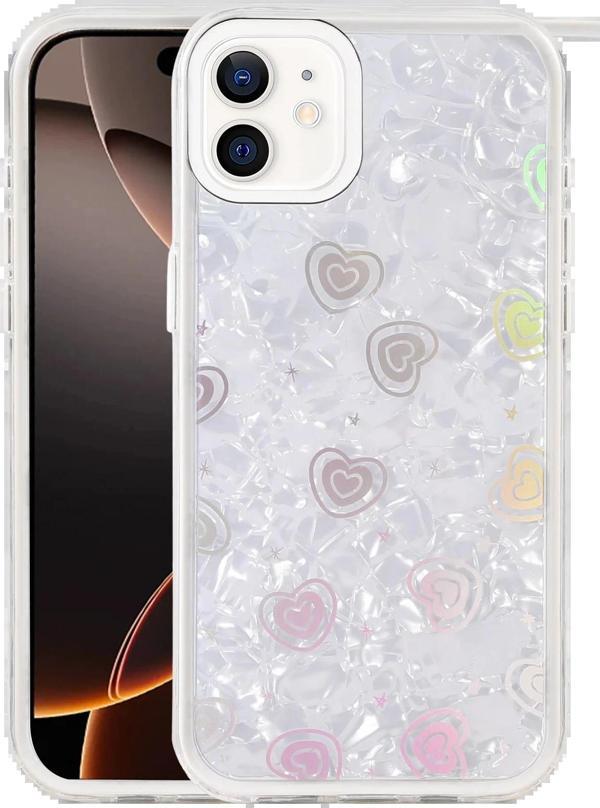 Apple iPhone 11 Lumi Desenli Kapak - Beyaz-(5796) - Image 1