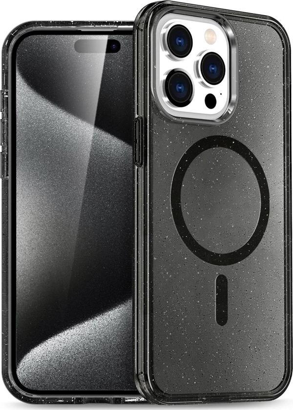 Apple iPhone 15 Pro Max Star Magsafe Kapak - Siyah-(5796) - Image 1