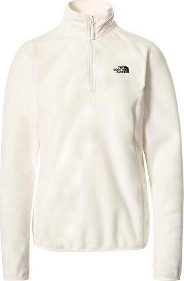 The North Face W 100 Glacıer 1/4 Zp Kadın Outdoor Ceketi NF0A5IHNN3N1 Beyaz - Image 1