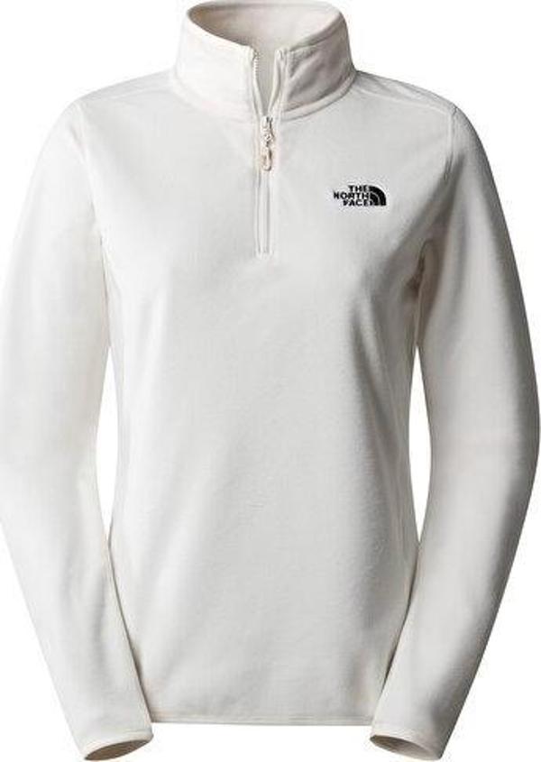 The North Face W 100 Glacier 1/4 Zip Kadın Outdoor Polar Sweatshirts NF0A855MN3N1 Beyaz - Image 1