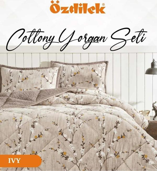 Özdilek Cottony Yorgan Seti Çift Kişilik (220x240)-Ivy - Image 1