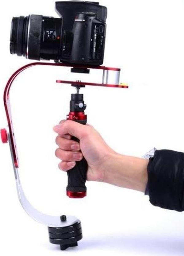 Fototek Kırmızı Stabilizer Dslr Fotoğraf Makinesi Kamera Video Titreşim Engelleyici - Image 1