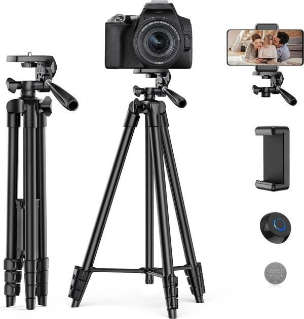 Fototek Profesyonel Wt-3512 135Cm Pro Plus Tripod Cep Telefonu Uyumlu - Image 1