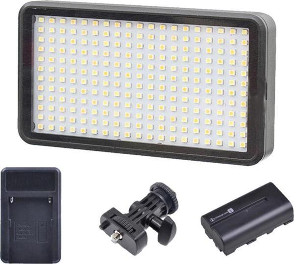 Fototek Pro Led-228 Sürekli Işık 228 Led Video Işık Kamera Çekim Işığı Batarya Ve Şarj Dahil - Image 1