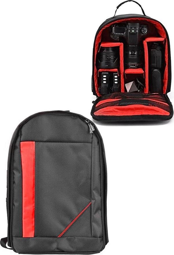 Fototek Canon Dslr Fotoğraf Makine Çift Askı Laptop Bölmeli Sırt Çantası - Image 1