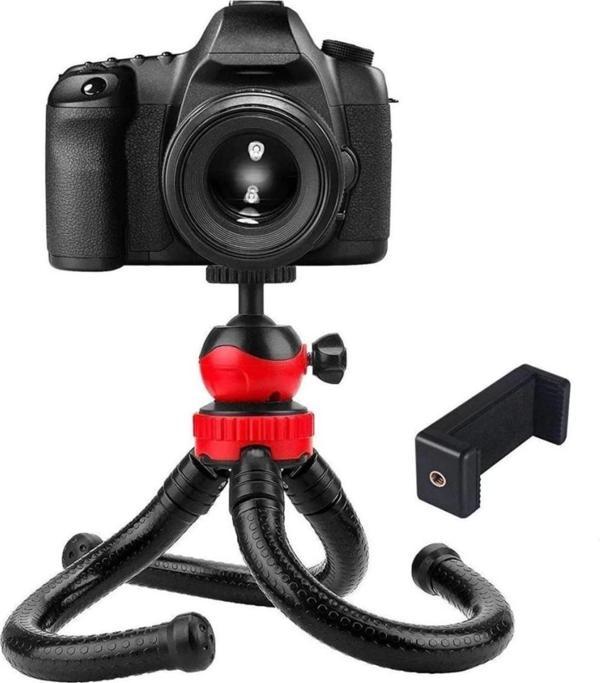 Fototek Flexible Octopus Tripod Dslr Tripod Masaüstü 5Kg Kapasite Telefon Tripod Büyük Boy - Image 1