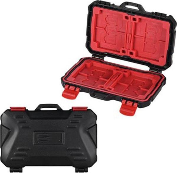 Fototek Taşınabilir Hafıza Kartı Saklama Kutusu  16 Yuvaları (8 + 8) İçin Mikro Sd Sd/Sdhc/Sdxc Hafıza Kartı - Image 1