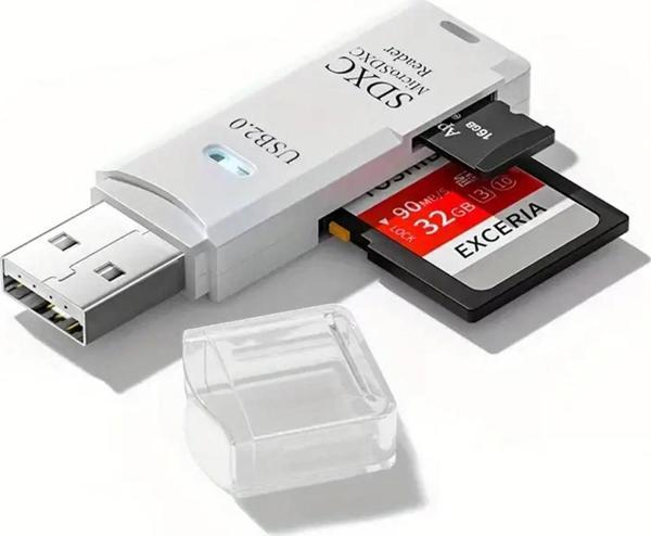 Fototek 2İn1 Usb 2.0 Sd Ve Micro Sd Kart Okuyucu Card Reader - Image 1